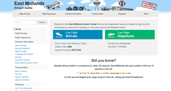 Desktop Screenshot of east-midlands-airport-guide.co.uk